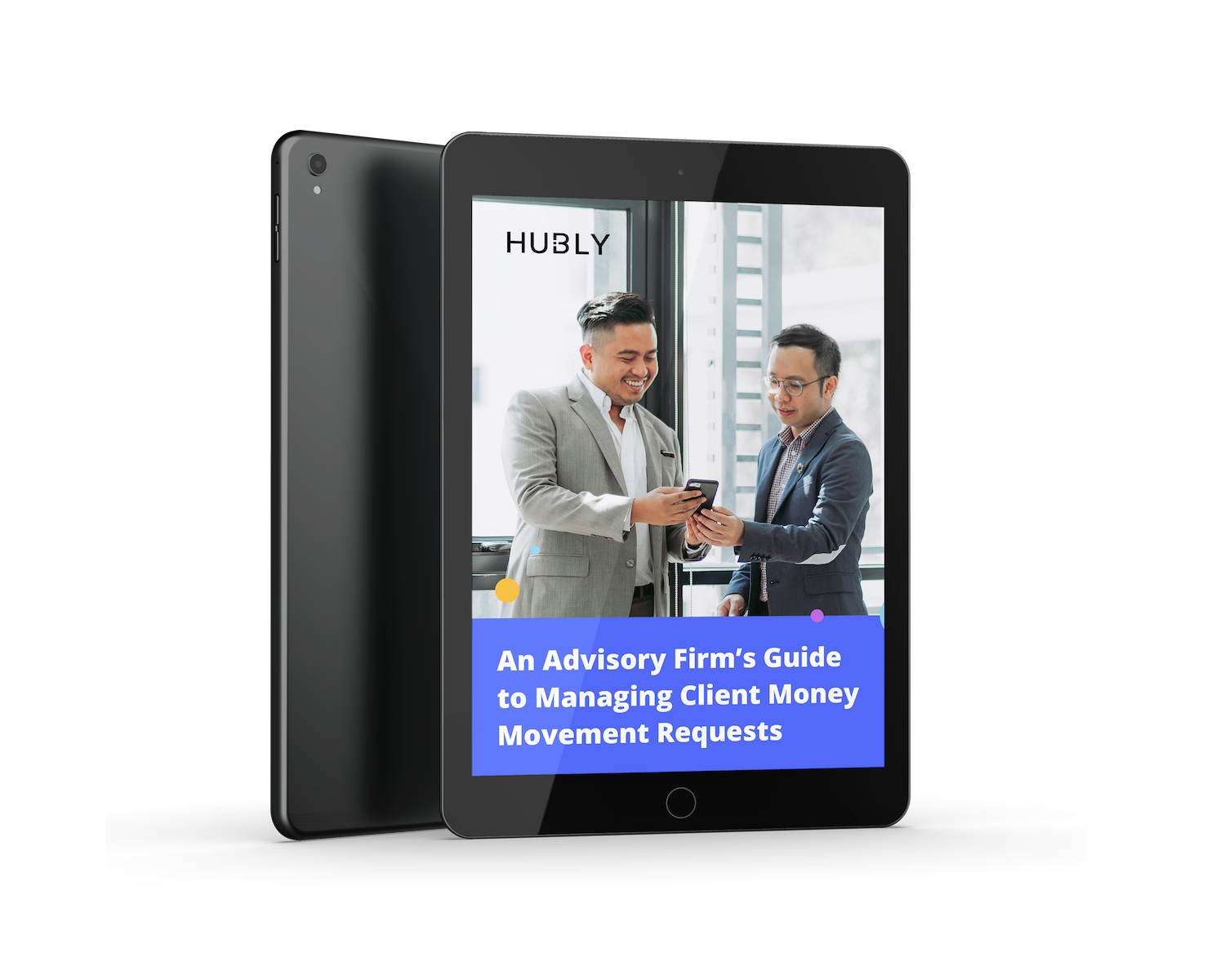 hubly money movement tablet mockup dark scaled hubly money movement tablet mockup dark scaled