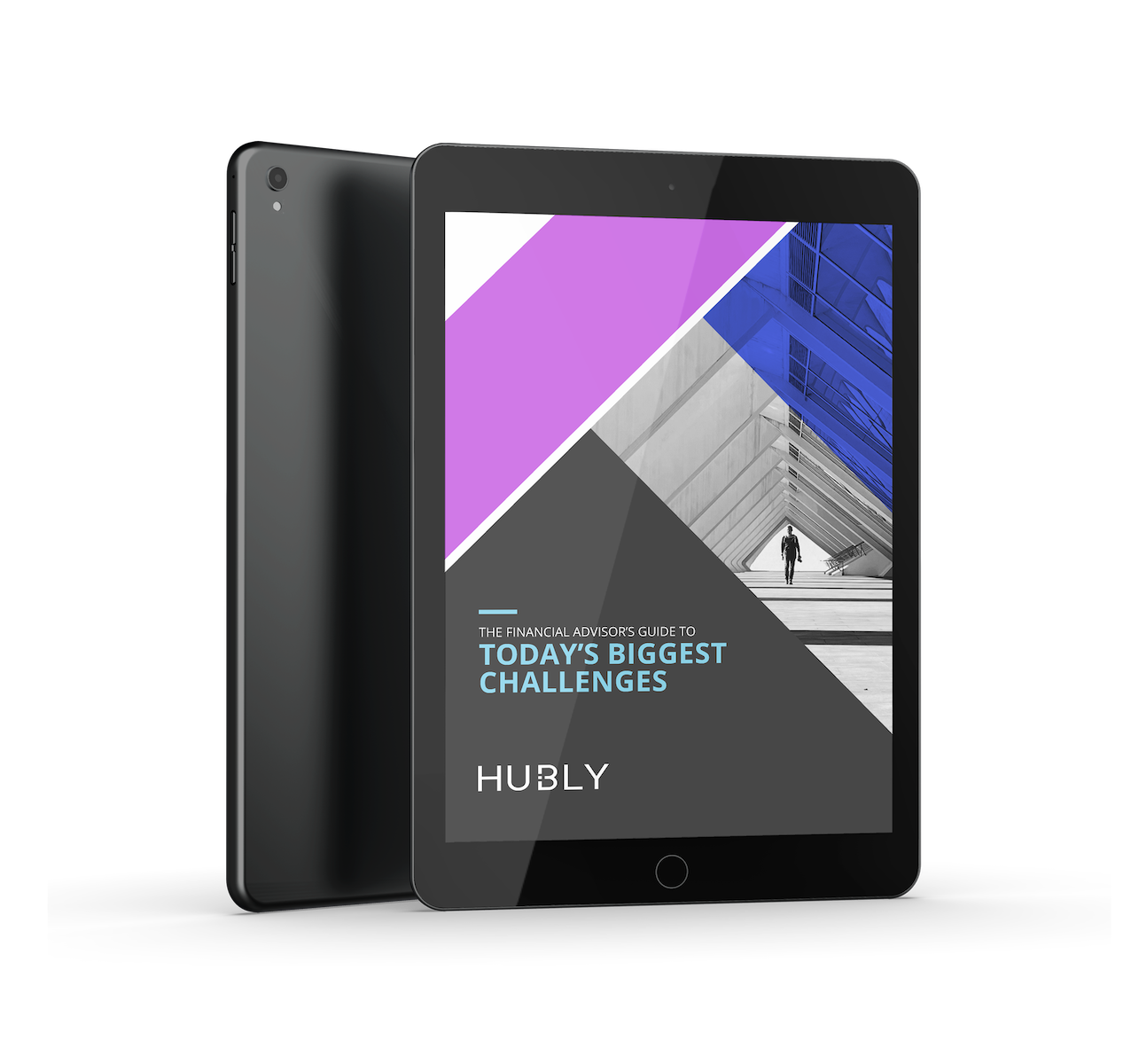 hubly tablet mockup biggest challenges dark scaled